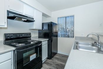 Modern kitchen with a breakfast bar